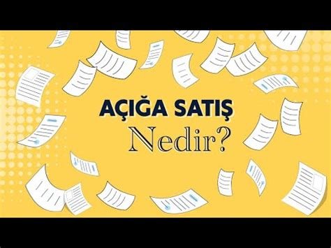 Açığa Satış İşlemi ile İlgili Sık Sorulan Sorular